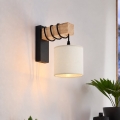 BRILAGI - Wandlamp NUBILA 1xE27/60W/230V bruin/zwart/crème