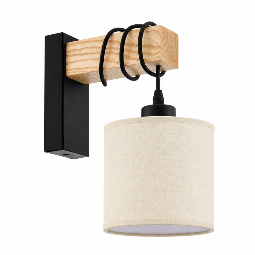 BRILAGI - Wandlamp NUBILA 1xE27/60W/230V bruin/zwart/crème