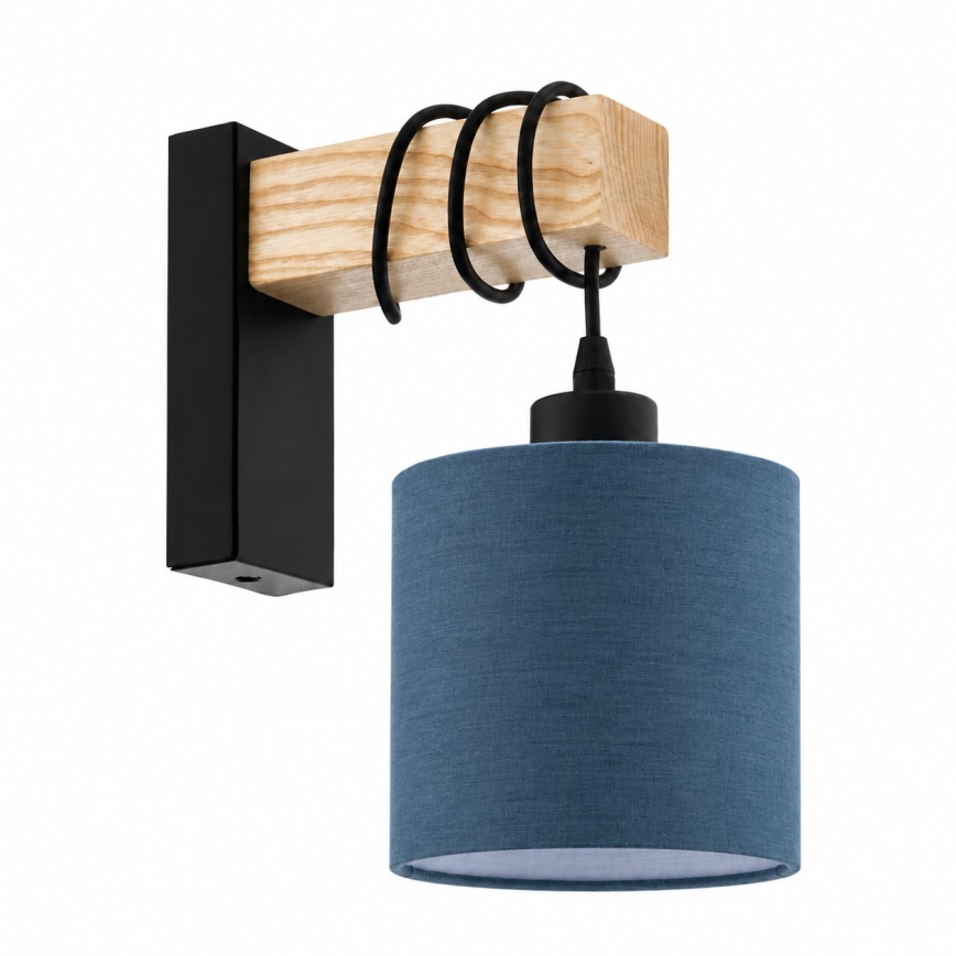 BRILAGI - Wandlamp NUBILA 1xE27/60W/230V bruin/zwart/donkerblauw