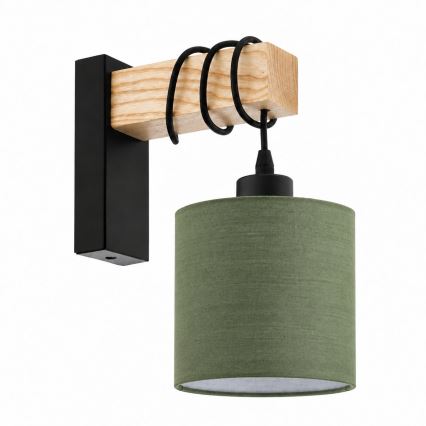 BRILAGI - Wandlamp NUBILA 1xE27/60W/230V bruin/zwart/groen