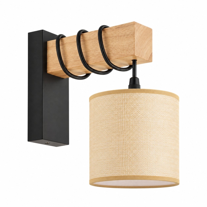 BRILAGI - Wandlamp NUBILA 1xE27/60W/230V bruin/zwart/lichtbruin