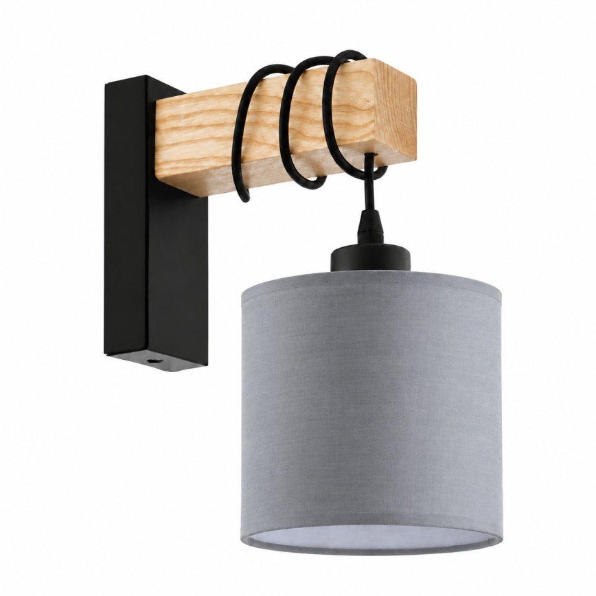 BRILAGI - Wandlamp NUBILA 1xE27/60W/230V bruin/zwart/lichtgrijs