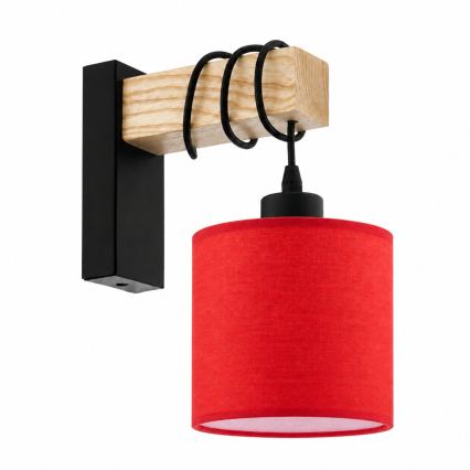 BRILAGI - Wandlamp NUBILA 1xE27/60W/230V bruin/zwart/rood