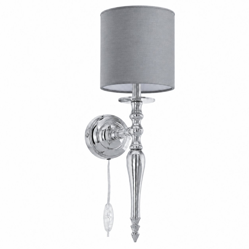 BRILAGI - Wandlamp NUBILA 1xE27/60W/230V glanzend chroom/lichtgrijs