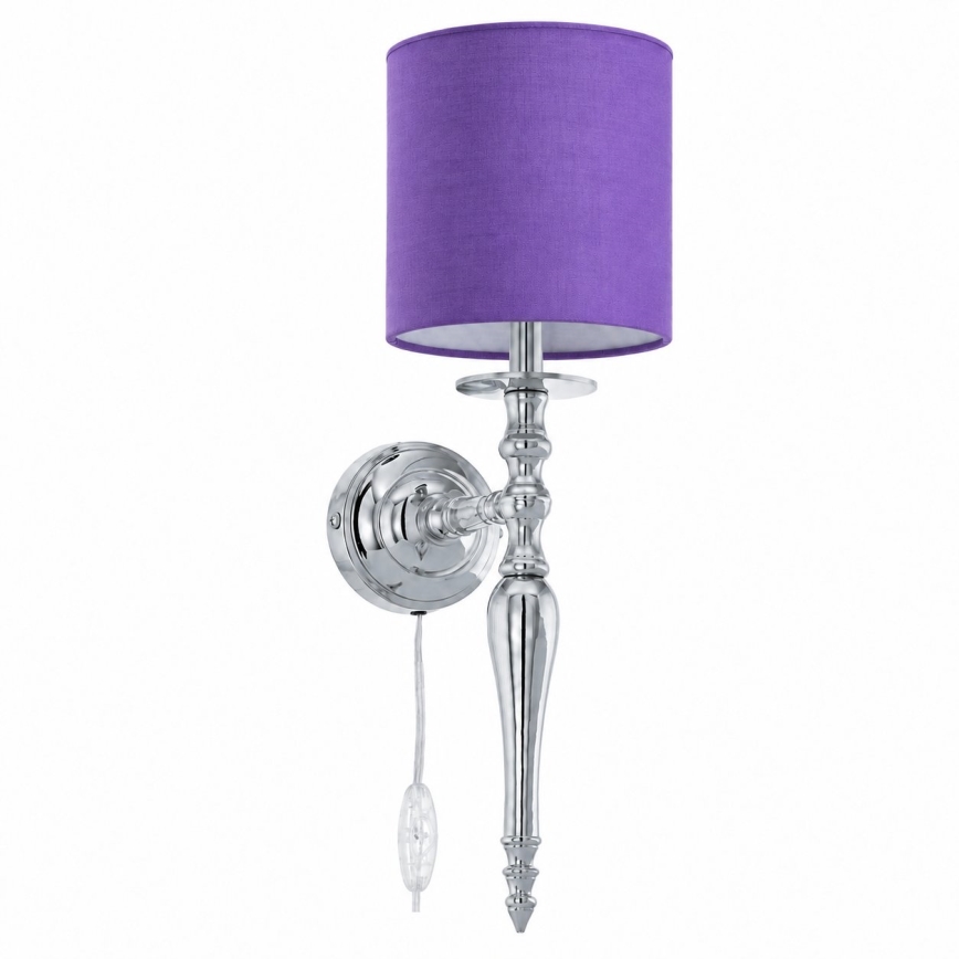 BRILAGI - Wandlamp NUBILA 1xE27/60W/230V glanzend chroom/paars