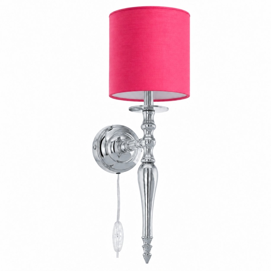 BRILAGI - Wandlamp NUBILA 1xE27/60W/230V glanzend chroom/roze