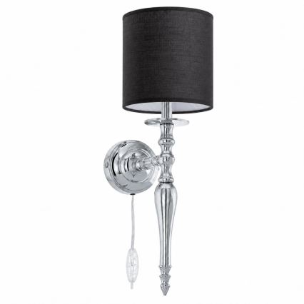 BRILAGI - Wandlamp NUBILA 1xE27/60W/230V glanzend chroom/zwart