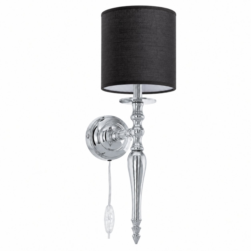 BRILAGI - Wandlamp NUBILA 1xE27/60W/230V glanzend chroom/zwart