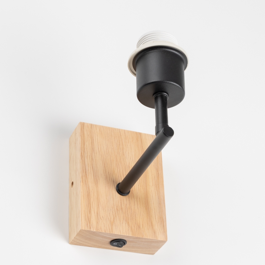 Brilagi - Wandlamp NUBILA WOOD 1xE27/25W/230V eiken/rood