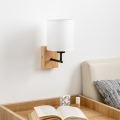 Brilagi - Wandlamp NUBILA WOOD 1xE27/25W/230V eiken/wit