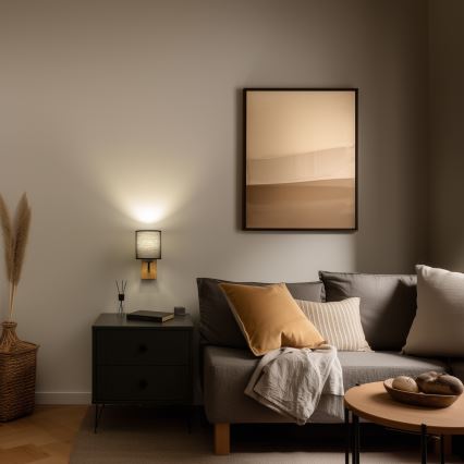 Brilagi - Wandlamp NUBILA WOOD 1xE27/25W/230V eiken/zwart