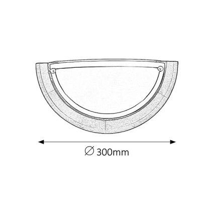 Brilagi - Wandlamp ORBIS 1xE27/60W/230V 30 cm dennen/kersenhout