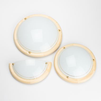 Brilagi - Wandlamp ORBIS 1xE27/60W/230V 30 cm dennenhout