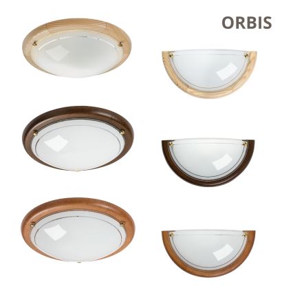 Brilagi - Wandlamp ORBIS 1xE27/60W/230V 30 cm grenen