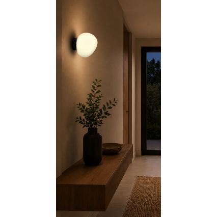 BRILAGI - Wandlamp PEBBLES 1xE27/40W/230V Ø 20 cm zwart