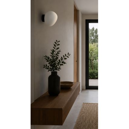 BRILAGI - Wandlamp PEBBLES 1xE27/40W/230V Ø 20 cm zwart