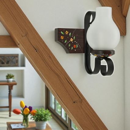 Brilagi - Wandlamp QUEEN 1xE14/40W/230V beuk/wenge