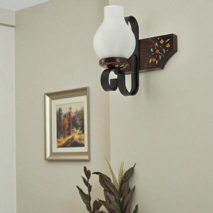 Brilagi - Wandlamp QUEEN 1xE14/40W/230V beuk/wenge