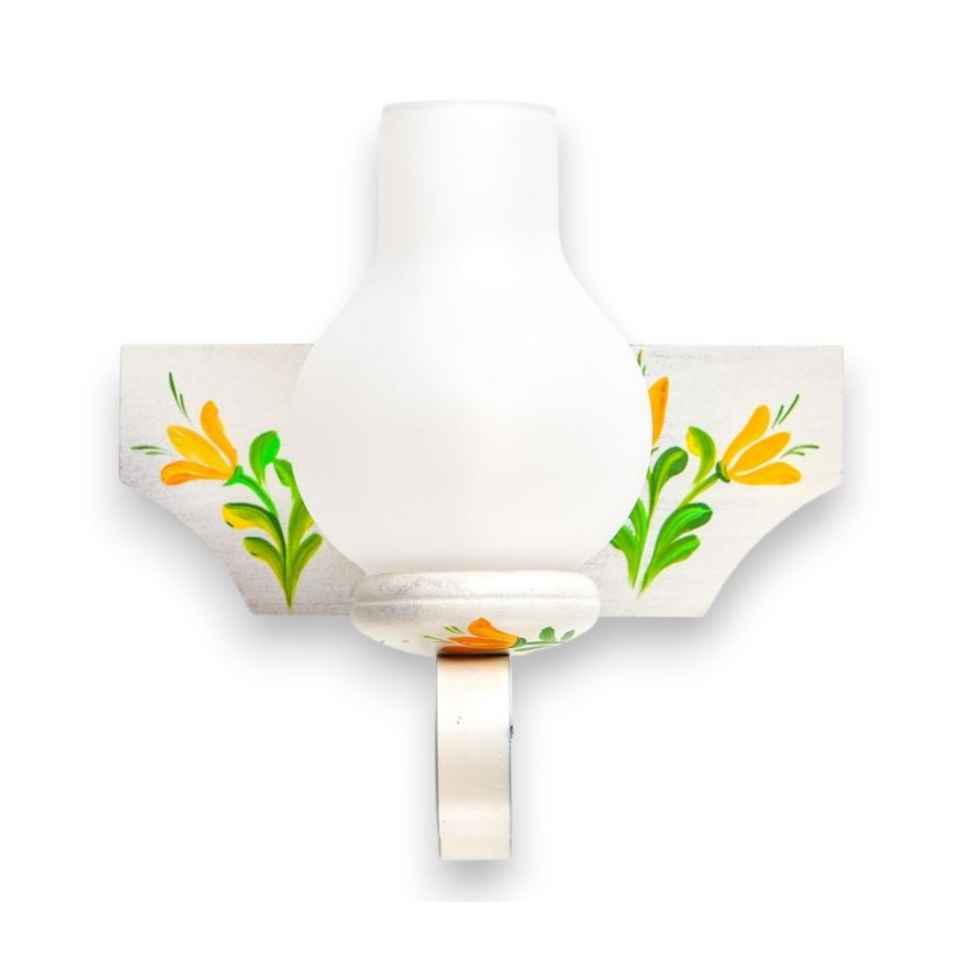 Brilagi - Wandlamp QUEEN 1xE14/40W/230V beuken/crème