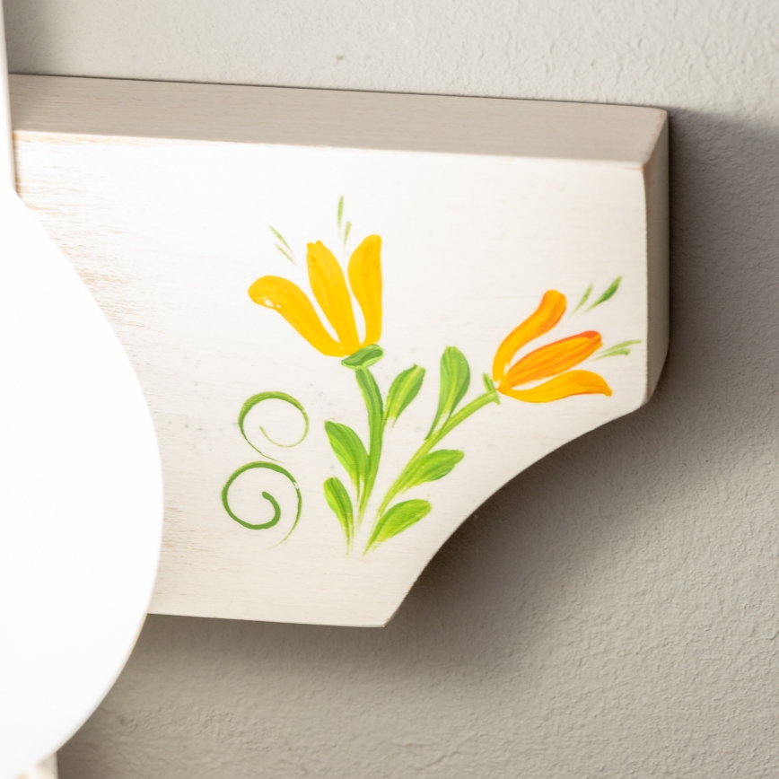 Brilagi - Wandlamp QUEEN 1xE14/40W/230V beuken/crème