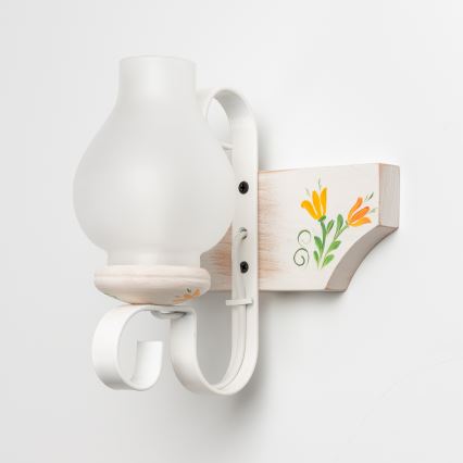 Brilagi - Wandlamp QUEEN 1xE14/40W/230V beuken/crème