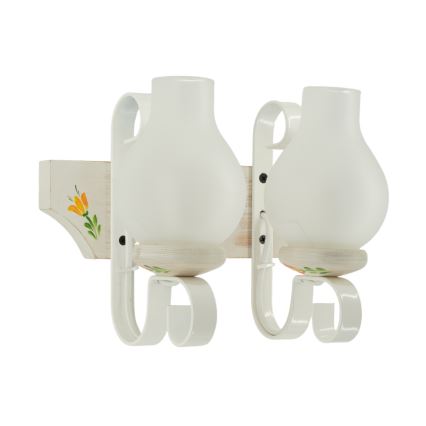 Brilagi - Wandlamp QUEEN 2xE14/40W/230V beuk/crème