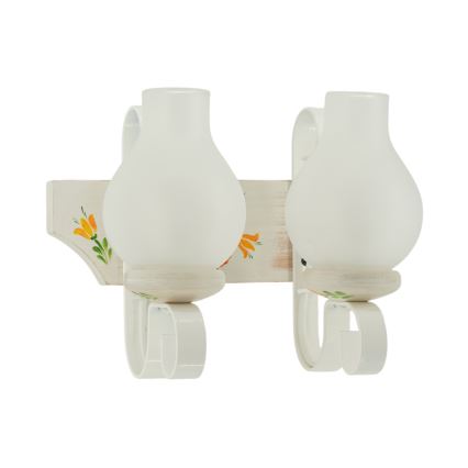 Brilagi - Wandlamp QUEEN 2xE14/40W/230V beuk/crème