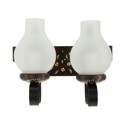 Brilagi - Wandlamp QUEEN 2xE14/40W/230V beuk/wenge