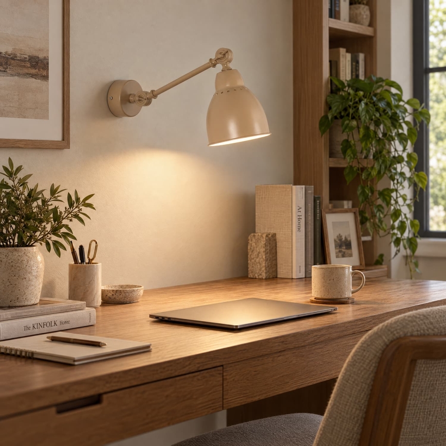 BRILAGI - Wandlamp QUILL 1xE27/40W/230V 40 cm beige