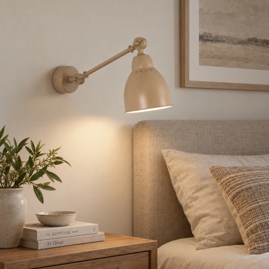 BRILAGI - Wandlamp QUILL 1xE27/40W/230V 40 cm beige