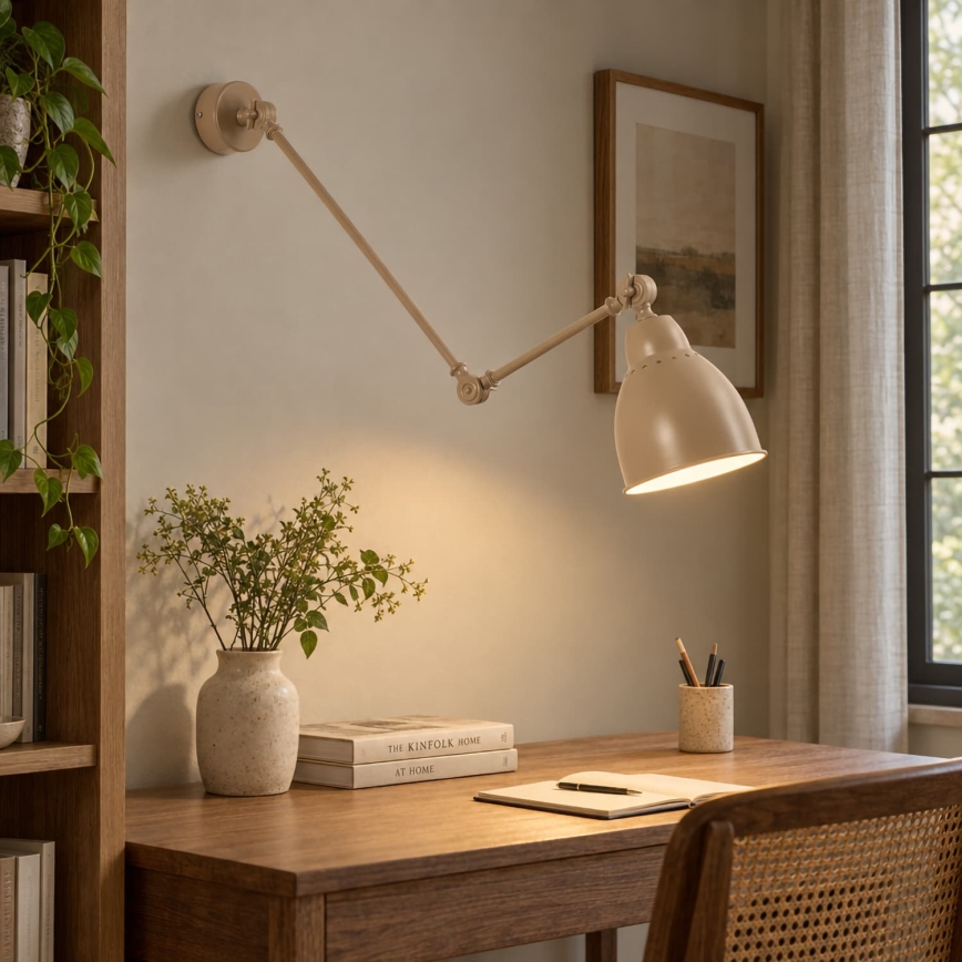 BRILAGI - Wandlamp QUILL 1xE27/40W/230V 83 cm beige