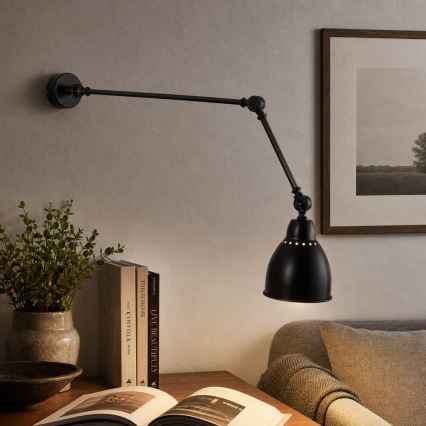 Brilagi - Wandlamp QUILL 1xE27/40W/230V 83 cm zwart