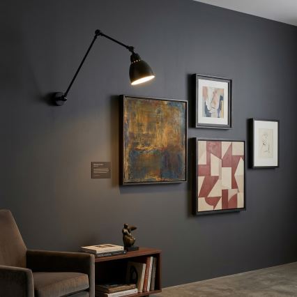 Brilagi - Wandlamp QUILL 1xE27/40W/230V 83 cm zwart