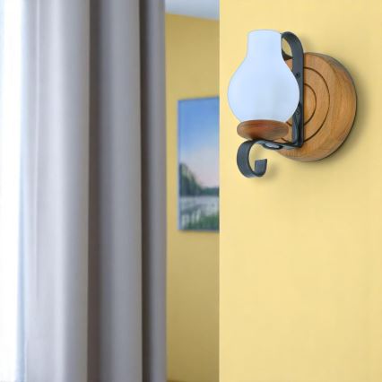 Brilagi - Wandlamp ROATA APLICA 1xE14/40W/230V beuken