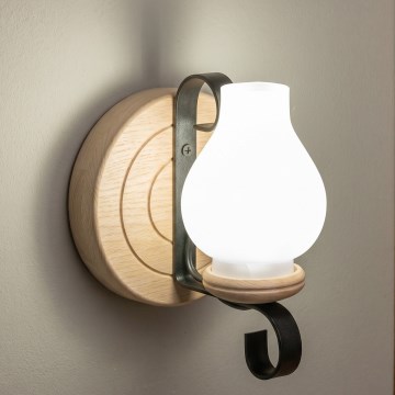 Brilagi - Wandlamp ROATA APLICA 1xE14/40W/230V eiken