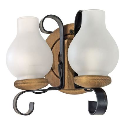 Brilagi - Wandlamp ROATA APLICA 2xE14/40W/230V beuken