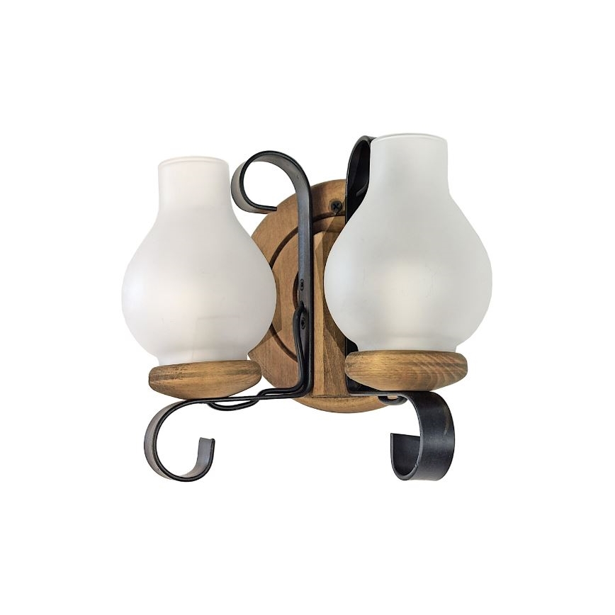 Brilagi - Wandlamp ROATA APLICA 2xE14/40W/230V beuken