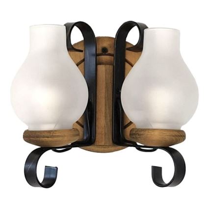 Brilagi - Wandlamp ROATA APLICA 2xE14/40W/230V beuken