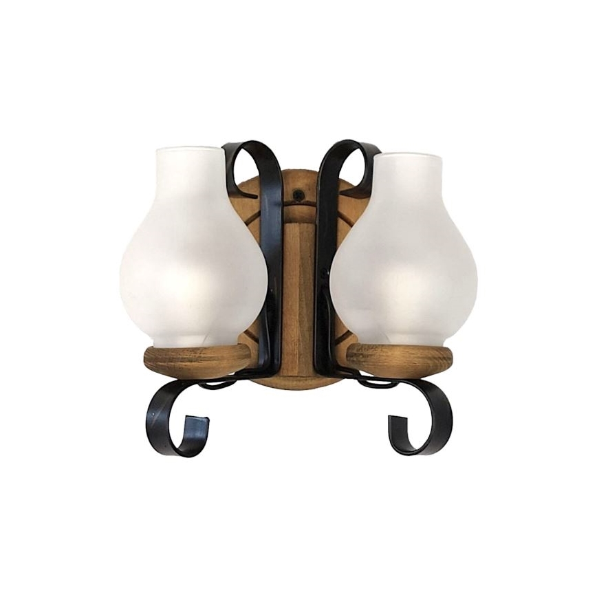 Brilagi - Wandlamp ROATA APLICA 2xE14/40W/230V beuken