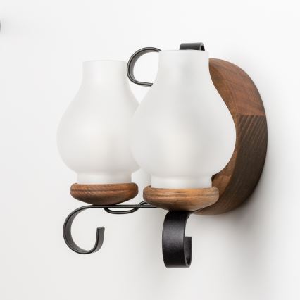 Brilagi - Wandlamp ROATA APLICA 2xE14/40W/230V beuken