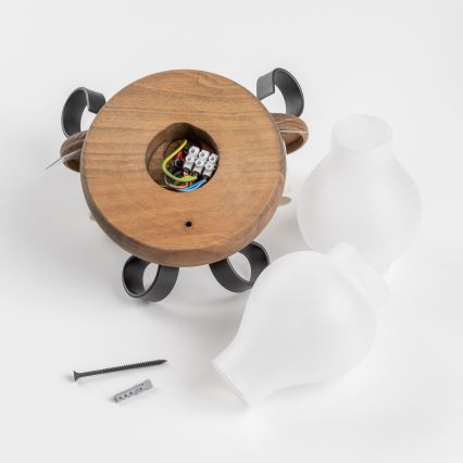 Brilagi - Wandlamp ROATA APLICA 2xE14/40W/230V beuken