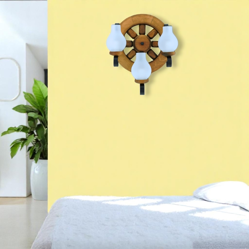 Brilagi - Wandlamp ROATA APLICA 3xE14/40W/230V beuken