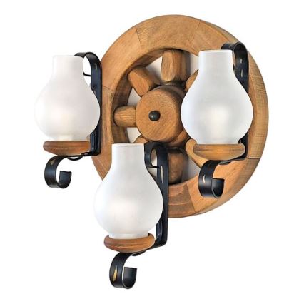 Brilagi - Wandlamp ROATA APLICA 3xE14/40W/230V beuken