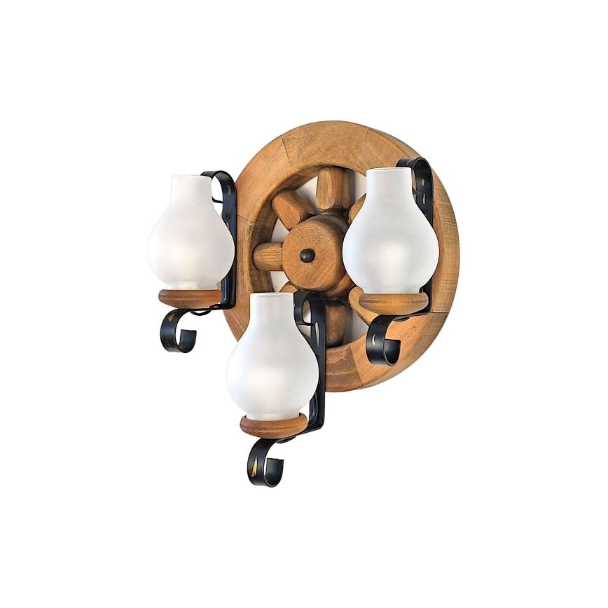 Brilagi - Wandlamp ROATA APLICA 3xE14/40W/230V beuken