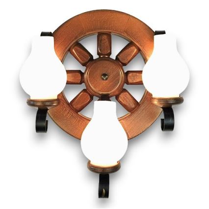 Brilagi - Wandlamp ROATA APLICA 3xE14/40W/230V beuken/walnoot
