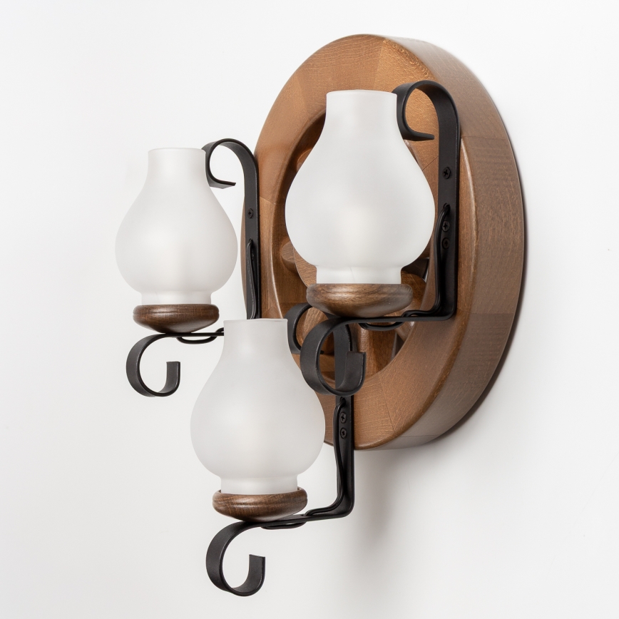 Brilagi - Wandlamp ROATA APLICA 3xE14/40W/230V beuken/walnoot