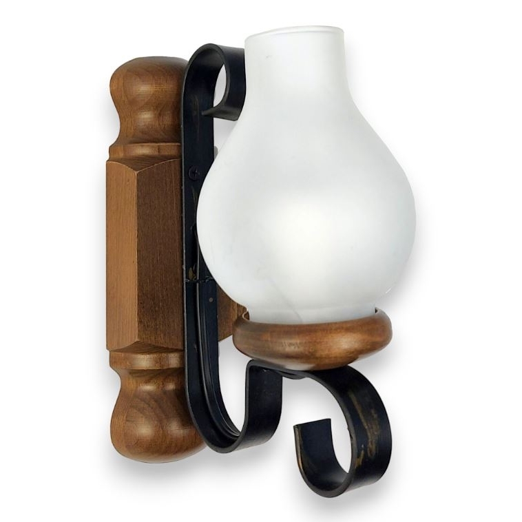 Brilagi - Wandlamp RUSTIC 1xE14/40W/230V beuken/walnoot