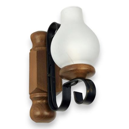 Brilagi - Wandlamp RUSTIC 1xE14/40W/230V beuken/walnoot