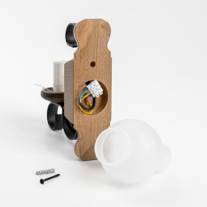 Brilagi - Wandlamp RUSTIC 1xE14/40W/230V beuken/walnoot