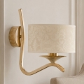 BRILAGI - Wandlamp SAPHIRE 1xE27/15W/230V crème/goud/patina